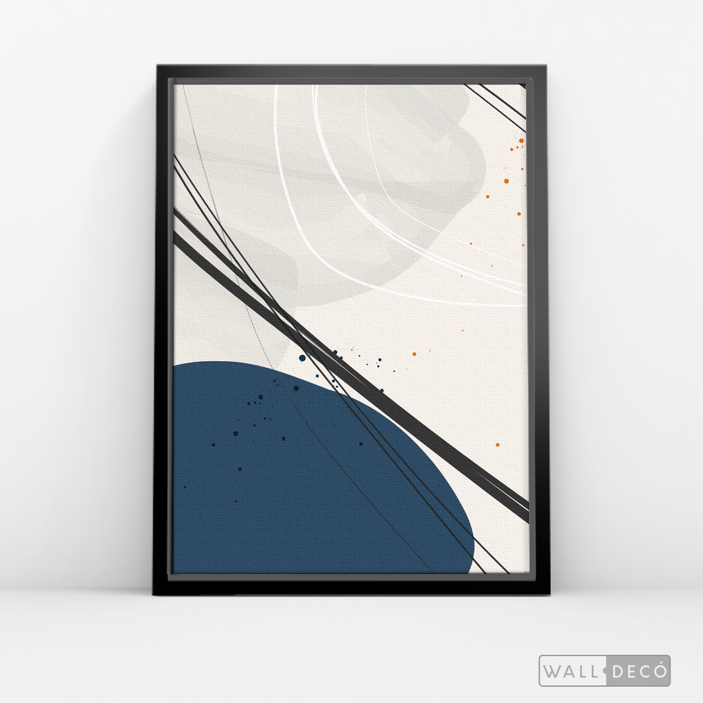 Cuadro Abstracto Nórdico Óvalos Tres