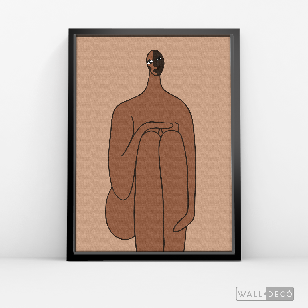 Cuadro Minimalista Figura Humana Tres