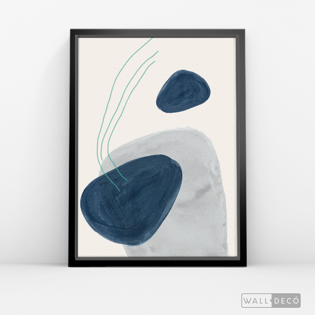 Cuadro Abstracto Calma en Azul
