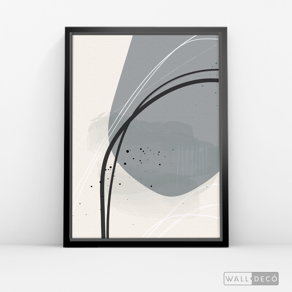 Cuadro Abstracto Nórdico Óvalos Uno