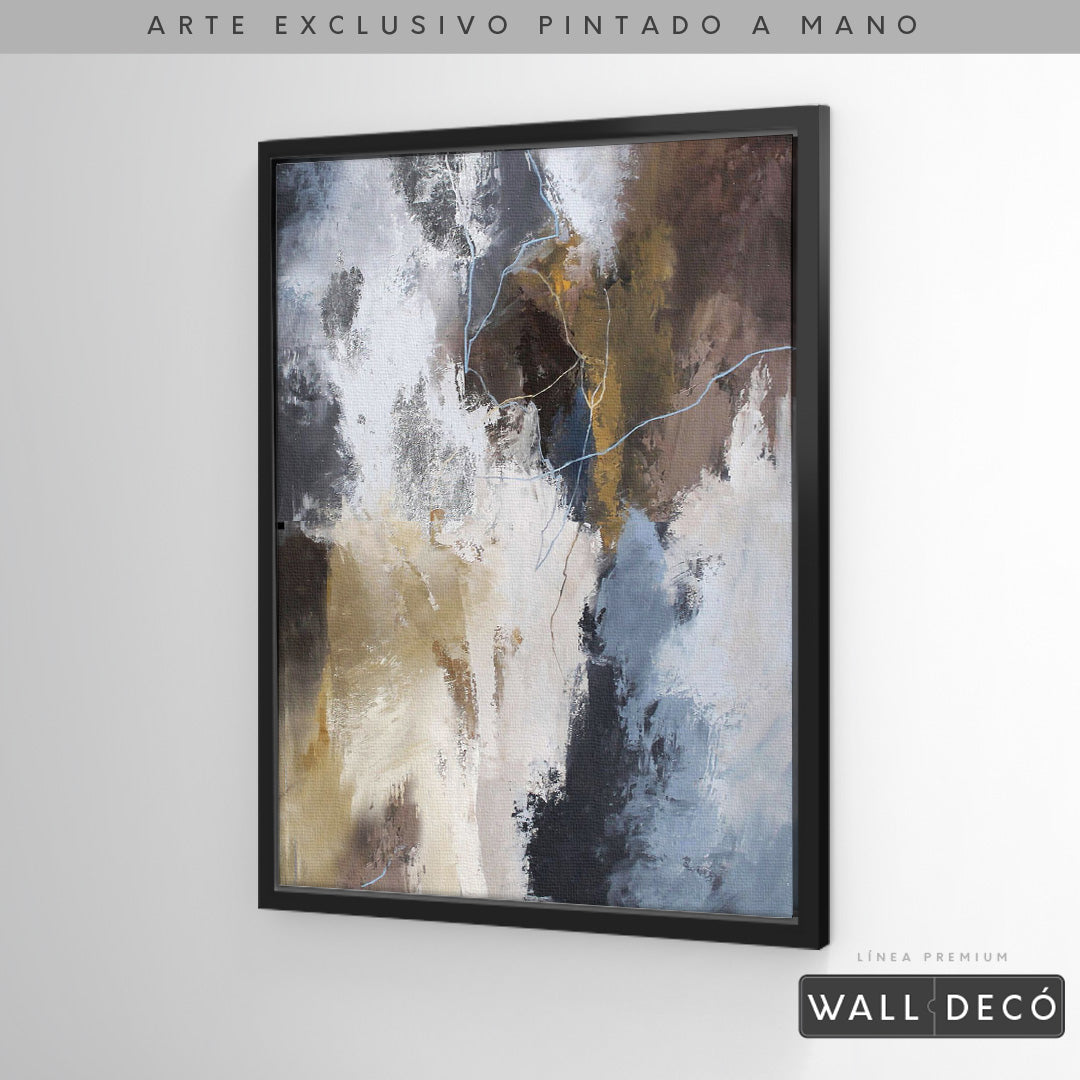 Arte Pintado a Mano Recuerdo Ancestral Vertical