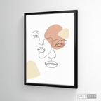 Cuadro Face Lines Simpatía