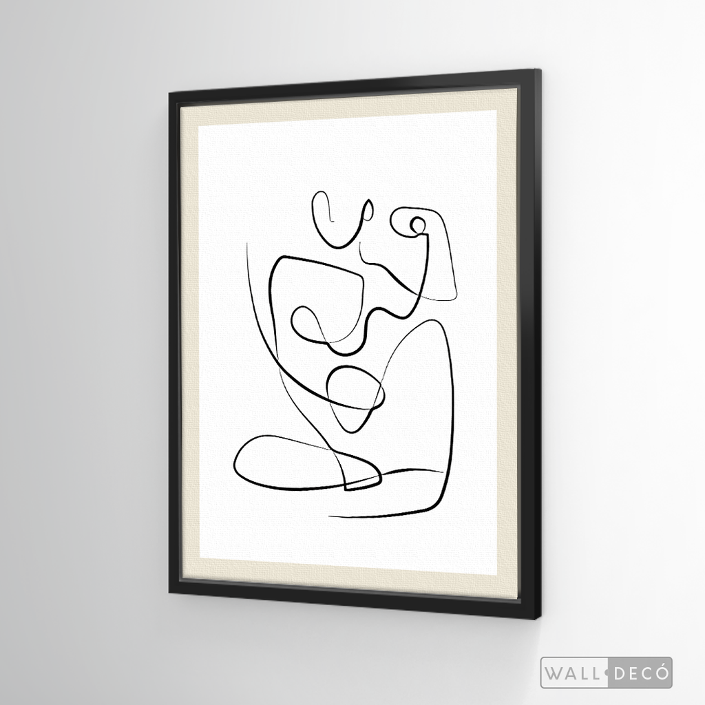 Cuadro Minimalista Figura Humana