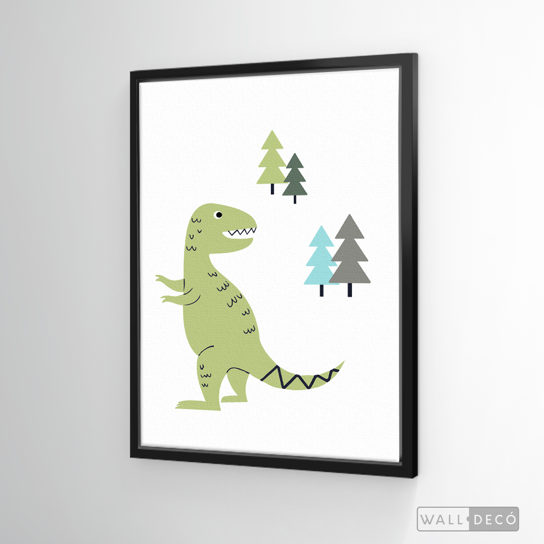 Cuadro Infantil Dinosaurio