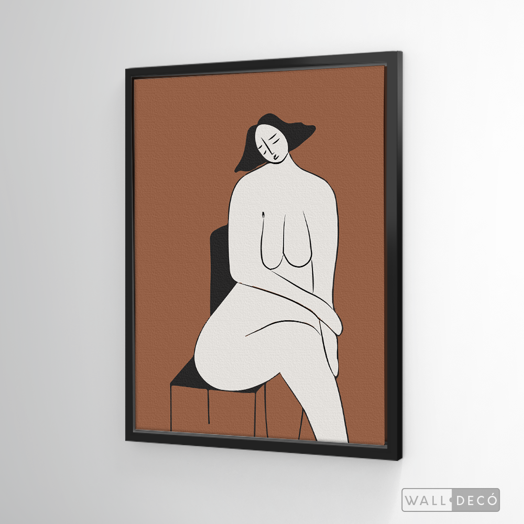 Cuadro Minimalista Figura Humana Dos