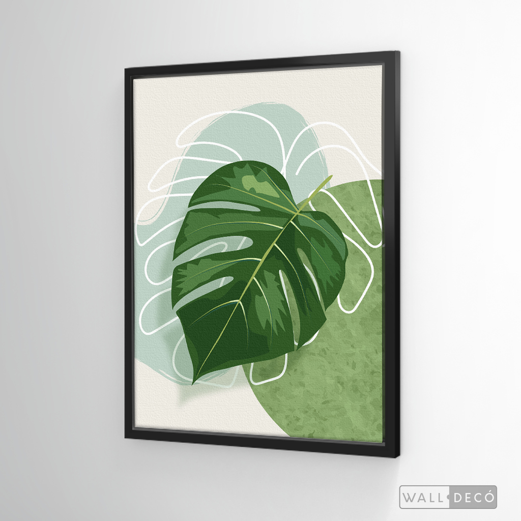 Cuadro Botánico Monstera Tropical