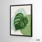 Cuadro Botánico Monstera Tropical