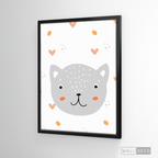 Cuadro Infantil Lindo Gatito