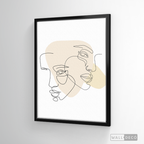 Cuadro Face Lines Empatía