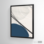 Cuadro Abstracto Nórdico Óvalos Tres
