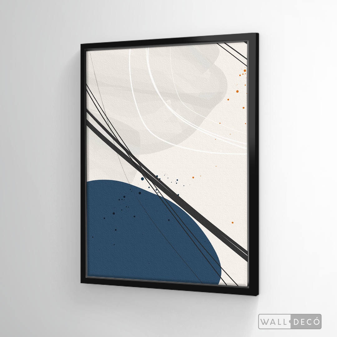 Cuadro Abstracto Nórdico Óvalos Tres