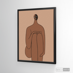 Cuadro Minimalista Figura Humana Tres