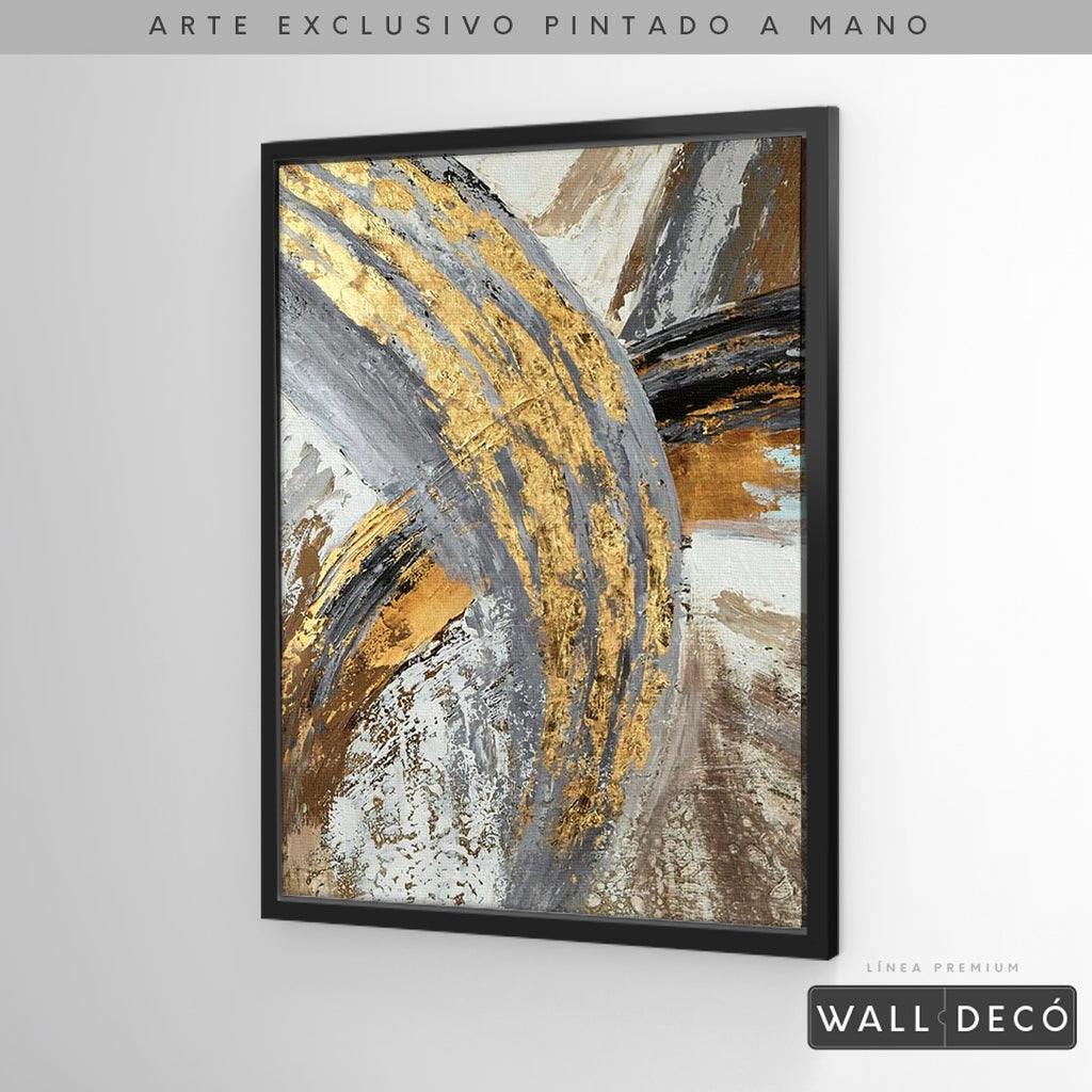 Arte Pintado a Mano Vientos de Abundancia Vertical