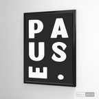 Cuadro Minimalista Pause