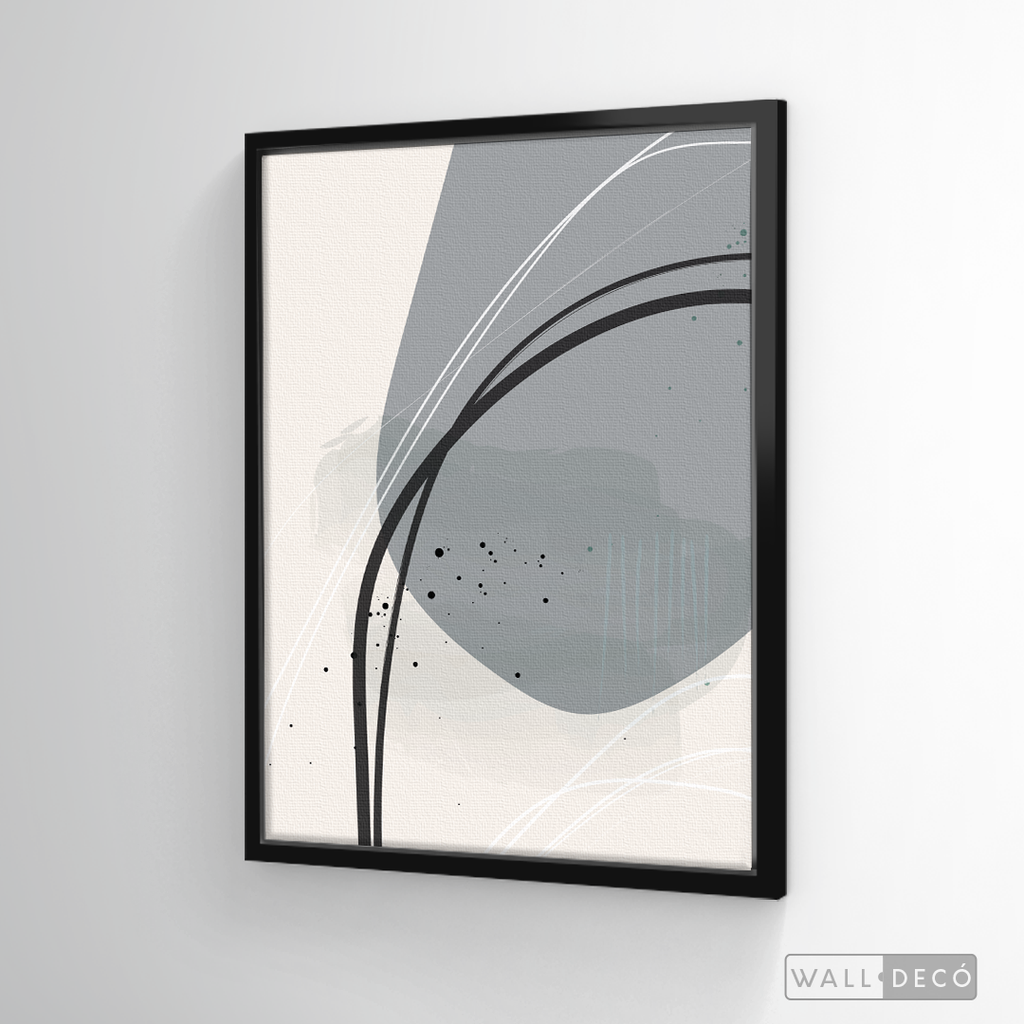 Cuadro Abstracto Nórdico Óvalos Uno