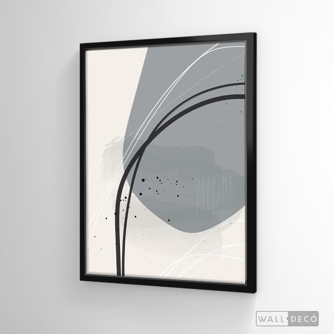 Cuadro Abstracto Nórdico Óvalos Uno