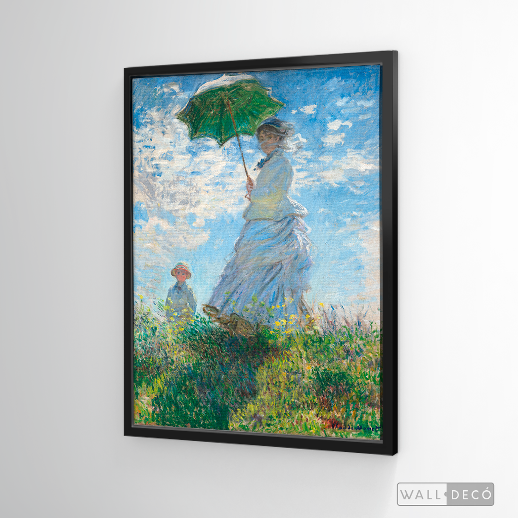 Cuadro Arte Mujer con sombrilla, Claude Monet