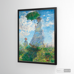 Cargar imagen en el visor de la galería, Cuadro Arte Mujer con sombrilla, Claude Monet
