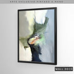 Arte Pintado a Mano Pensamiento Musical Vertical