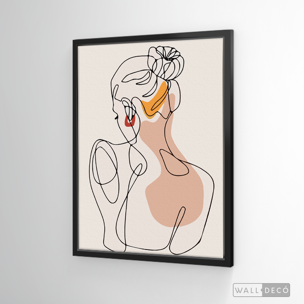 Cuadro Mujer Line Art