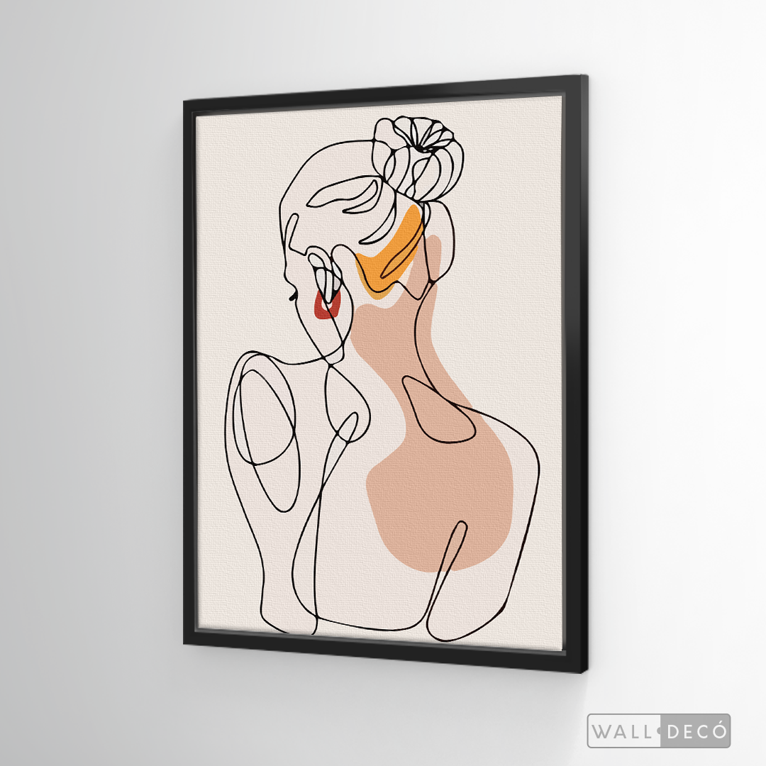 Cuadro Mujer Line Art
