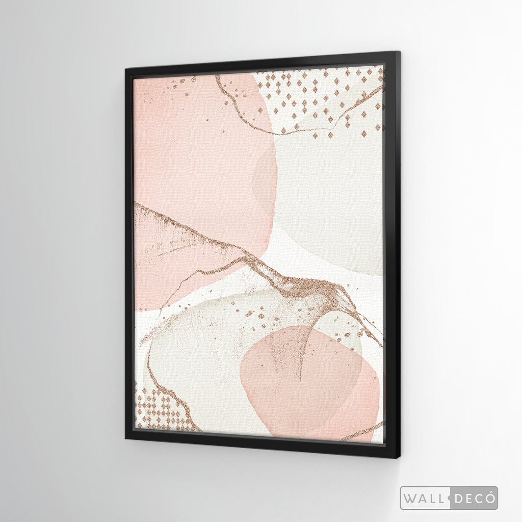 Cuadro Fragmentos Abstractos Rosa