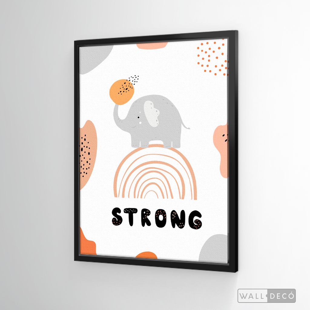 Cuadro Infantil Elefante Strong