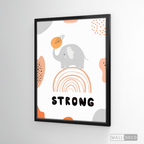 Cuadro Infantil Elefante Strong