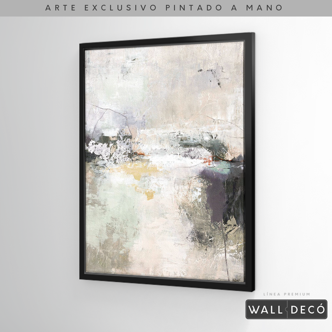 Arte Pintado a Mano Bruma Del Amanecer Vertical
