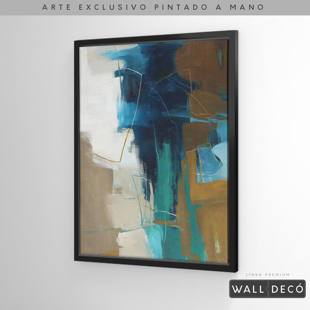 Arte Pintado a Mano Estuario Magno Vertical