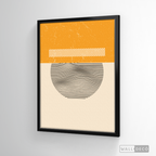 Cuadro Abstracto Minimal Sunset Yellow