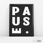 Cuadro Minimalista Pause