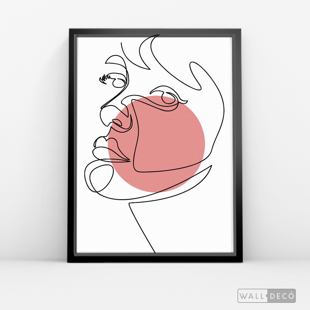 Cuadro Face Lines Eva