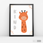 Cuadro Infantil Jirafa Kind