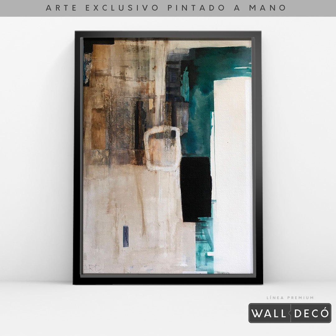 Arte Pintado a Mano Utopia Vertical