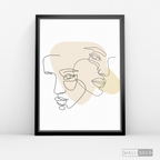 Cuadro Face Lines Empatía