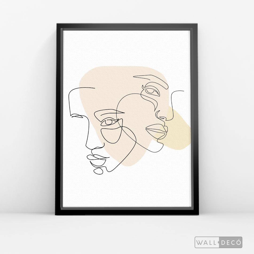 Cuadro Face Lines Empatía