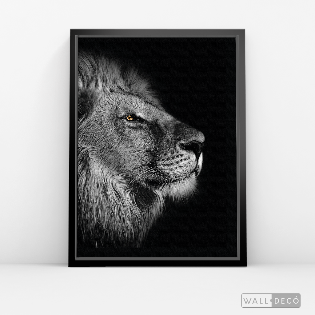 Cuadro Animales León (A) B/N