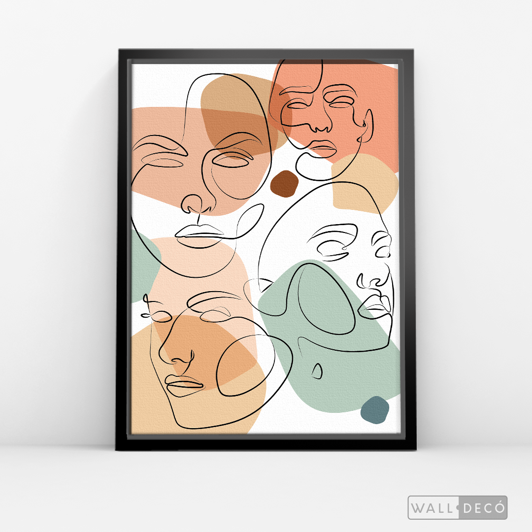 Cuadro Face Line Mujeres