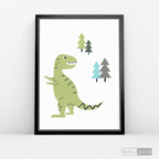 Cuadro Infantil Dinosaurio