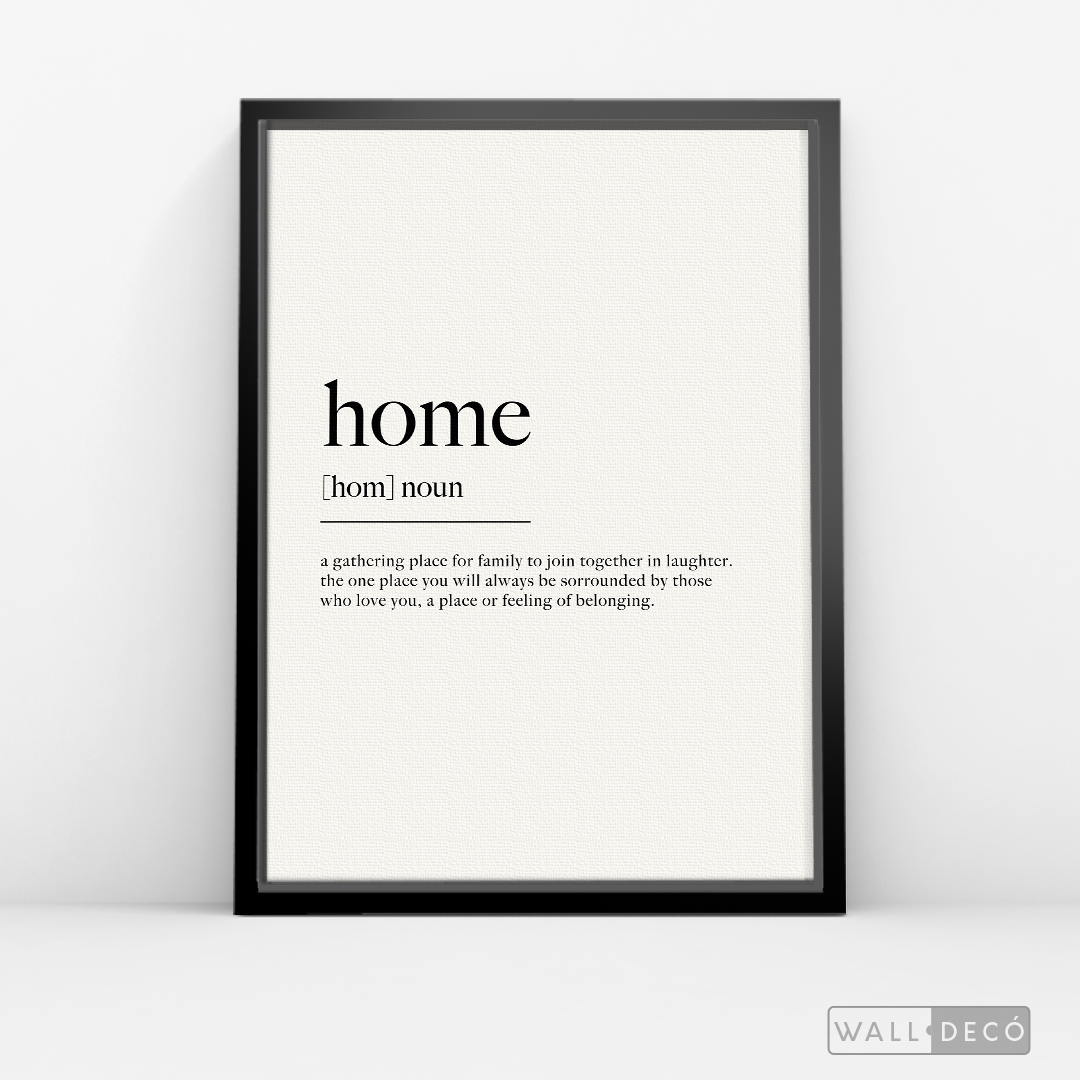 Cuadro Minimalista Home · Entrega inmediata