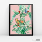 Cuadro Aves Loro Real