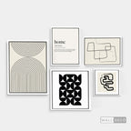 Composición Blanco y Negro Contemporáneo