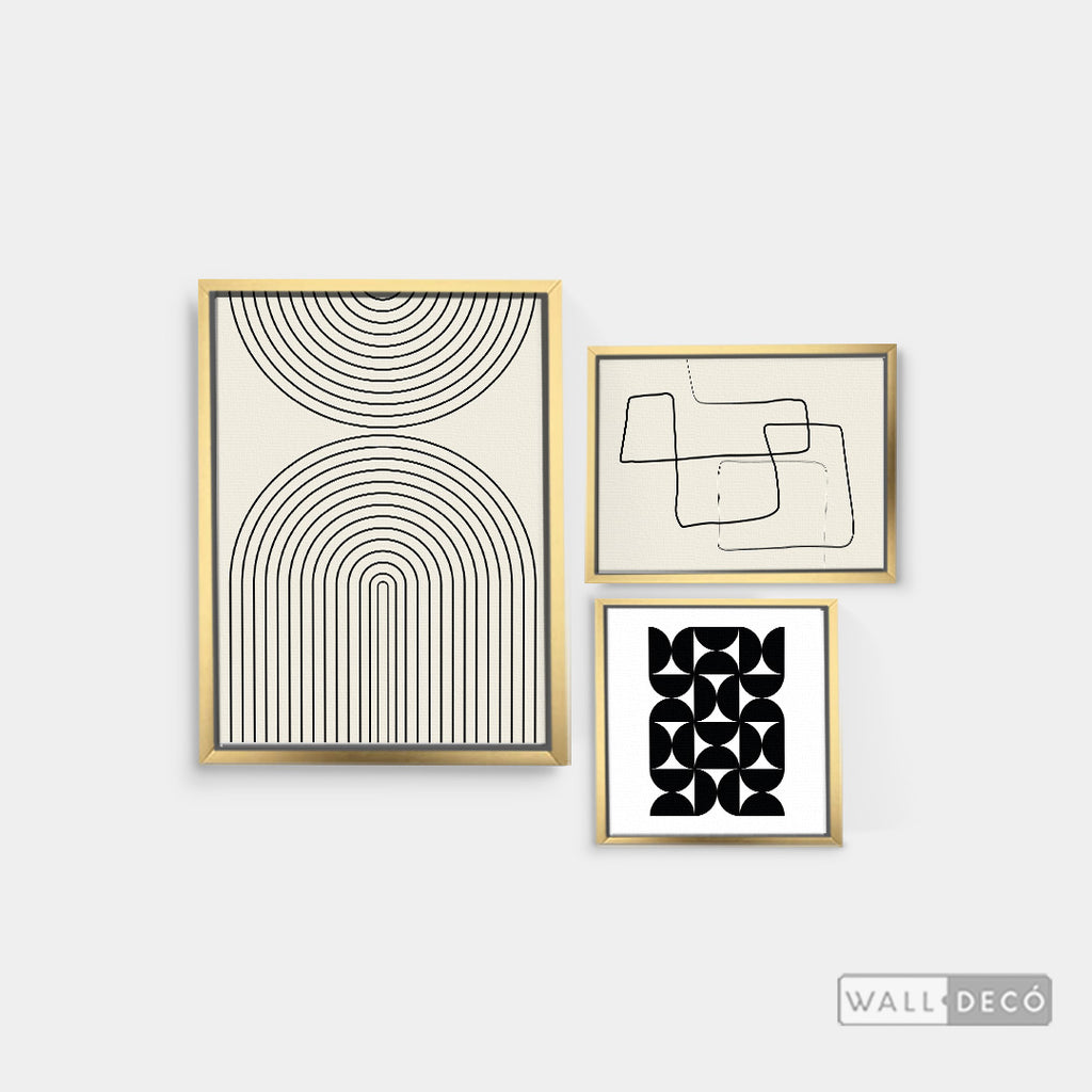 Composición Blanco y Negro Contemporáneo
