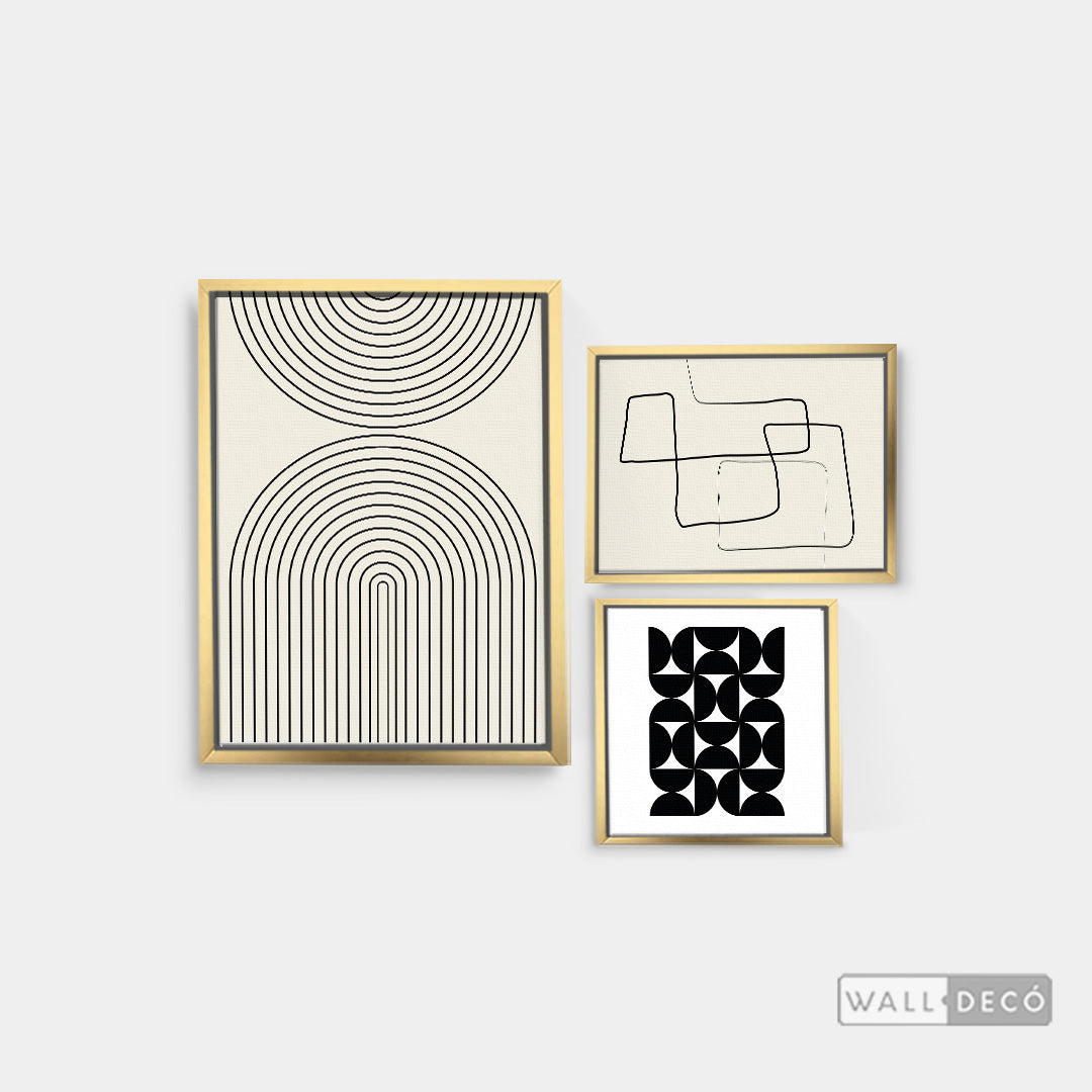 Composición Blanco y Negro Contemporáneo