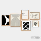 Composición Blanco y Negro Contemporáneo