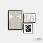 Composición Blanco y Negro Contemporáneo