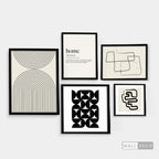 Composición Blanco y Negro Contemporáneo