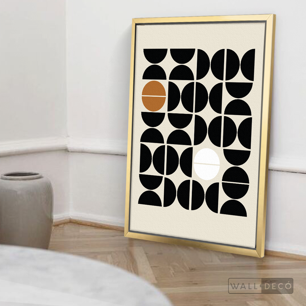 Cuadro Minimalista Geométrico Café