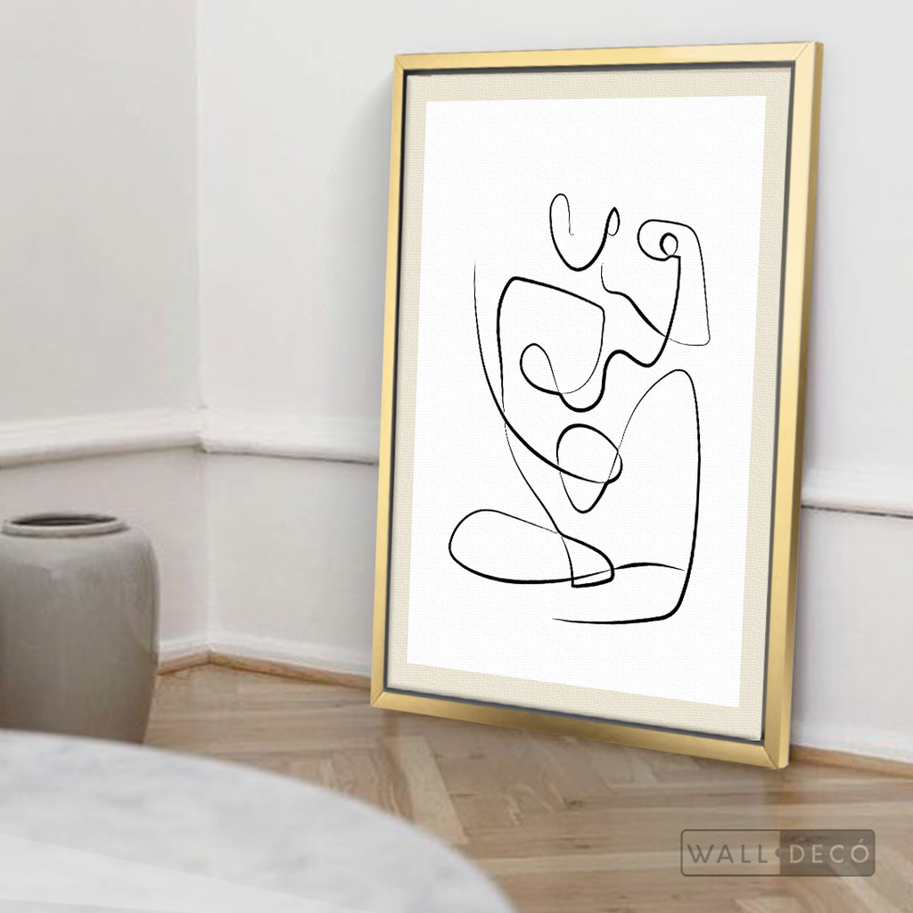 Cuadro Minimalista Figura Humana
